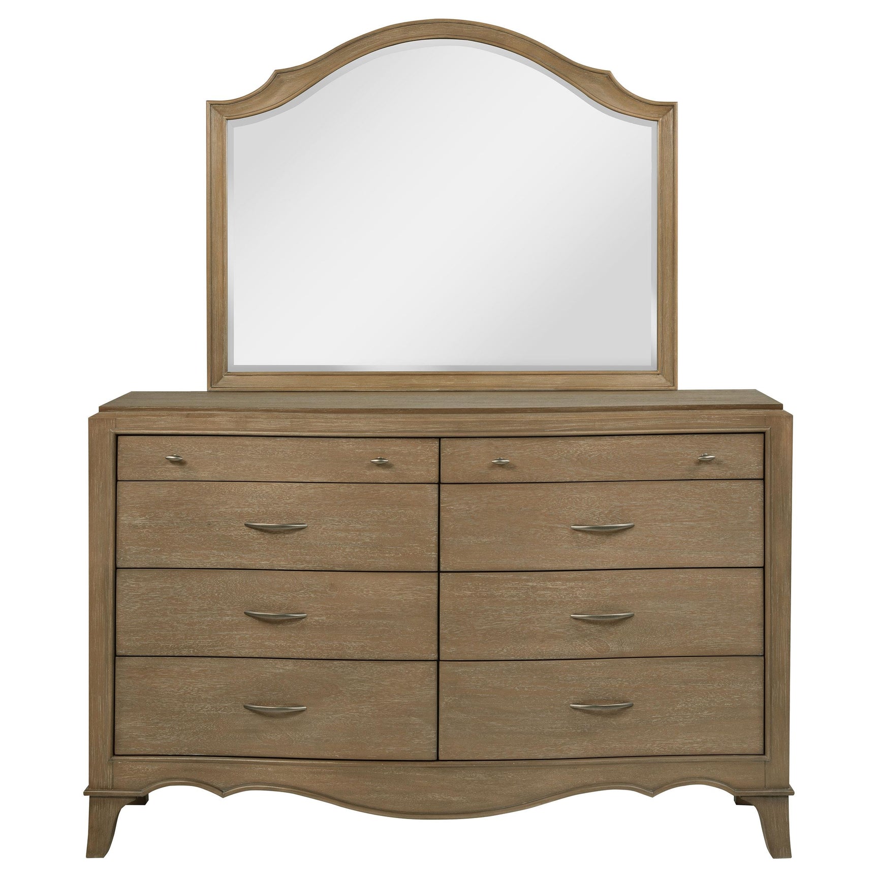 Revello Washed Mango 8-drawer Bedroom Dresser with Mirror - Ornate Home