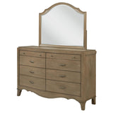 Revello Washed Mango 8-drawer Bedroom Dresser with Mirror - Ornate Home