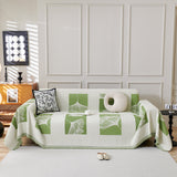Reversible Ginkgo Leaf Furniture Slipcovers for Sofas Scratch Resistant Sectional Sofa Throw Covers - Ornate Home
