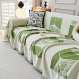 Reversible Ginkgo Leaf Furniture Slipcovers for Sofas Scratch Resistant Sectional Sofa Throw Covers - Ornate Home