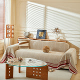 Reversible Herringbone Sofa Cover, 2-in-1 Classic British Throw Blanket for Couch - Ornate Home
