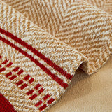 Reversible Herringbone Sofa Cover, 2-in-1 Classic British Throw Blanket for Couch - Ornate Home