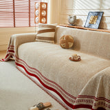 Reversible Herringbone Sofa Cover, 2-in-1 Classic British Throw Blanket for Couch - Ornate Home