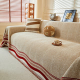 Reversible Herringbone Sofa Cover, 2-in-1 Classic British Throw Blanket for Couch - Ornate Home