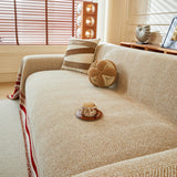 Reversible Herringbone Sofa Cover, 2-in-1 Classic British Throw Blanket for Couch - Ornate Home