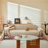 Reversible Herringbone Sofa Cover, 2-in-1 Classic British Throw Blanket for Couch - Ornate Home