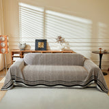Reversible Herringbone Sofa Cover, 2-in-1 Classic British Throw Blanket for Couch - Ornate Home