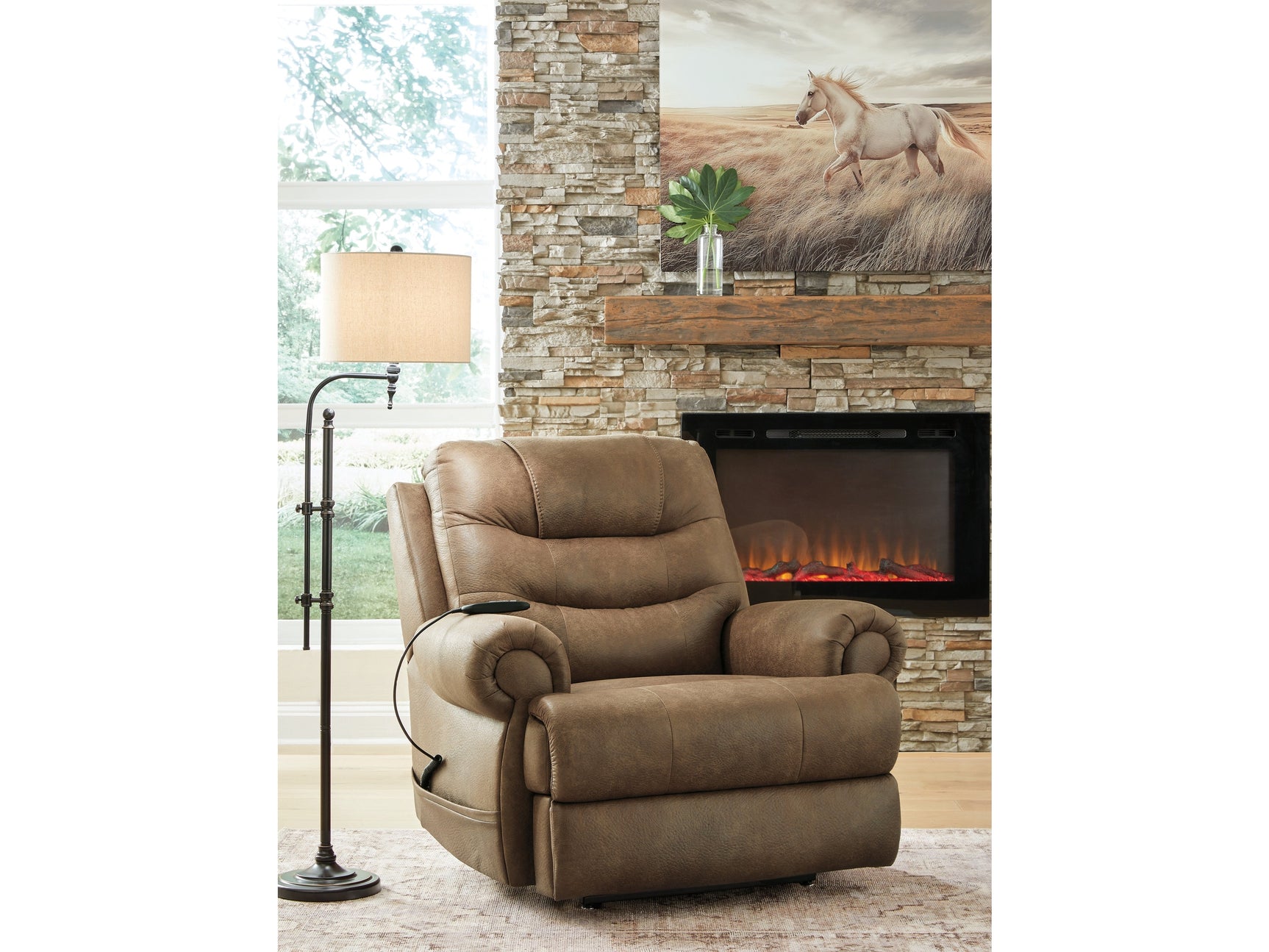 Revived and Restored Earth Power Lift Recliner - Ornate Home