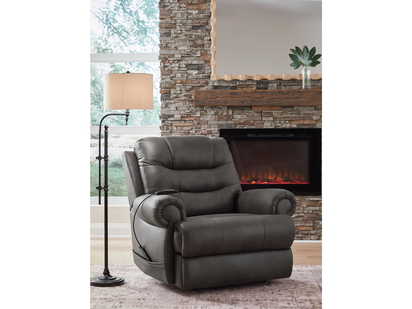 Revived and Restored Granite Power Lift Recliner - Ornate Home