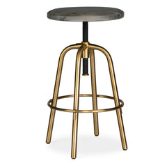 Revolve Brass Counter Stool - Ornate Home