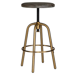 Revolve Brass Counter Stool - Ornate Home