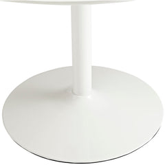 Revolve White Round Wood Dining Table - Ornate Home