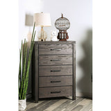 Rexburg Wire-Brushed Rustic Brown Chest - Ornate Home