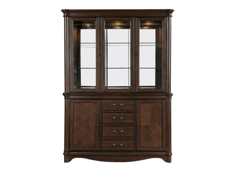 Rexford Cherry Buffet & Hutch - Ornate Home