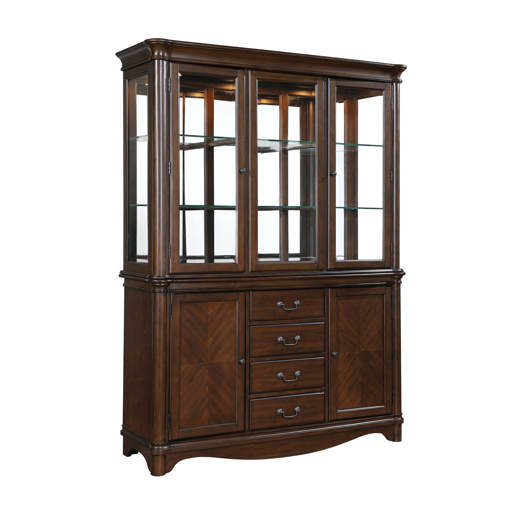 Rexford Cherry Buffet & Hutch - Ornate Home