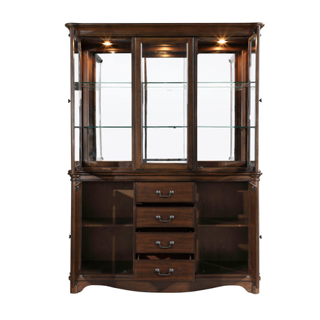 Rexford Cherry Buffet & Hutch - Ornate Home