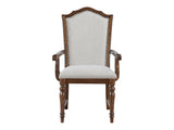 Rexford Cherry/Gray Arm Chair (Set of 2) - Ornate Home