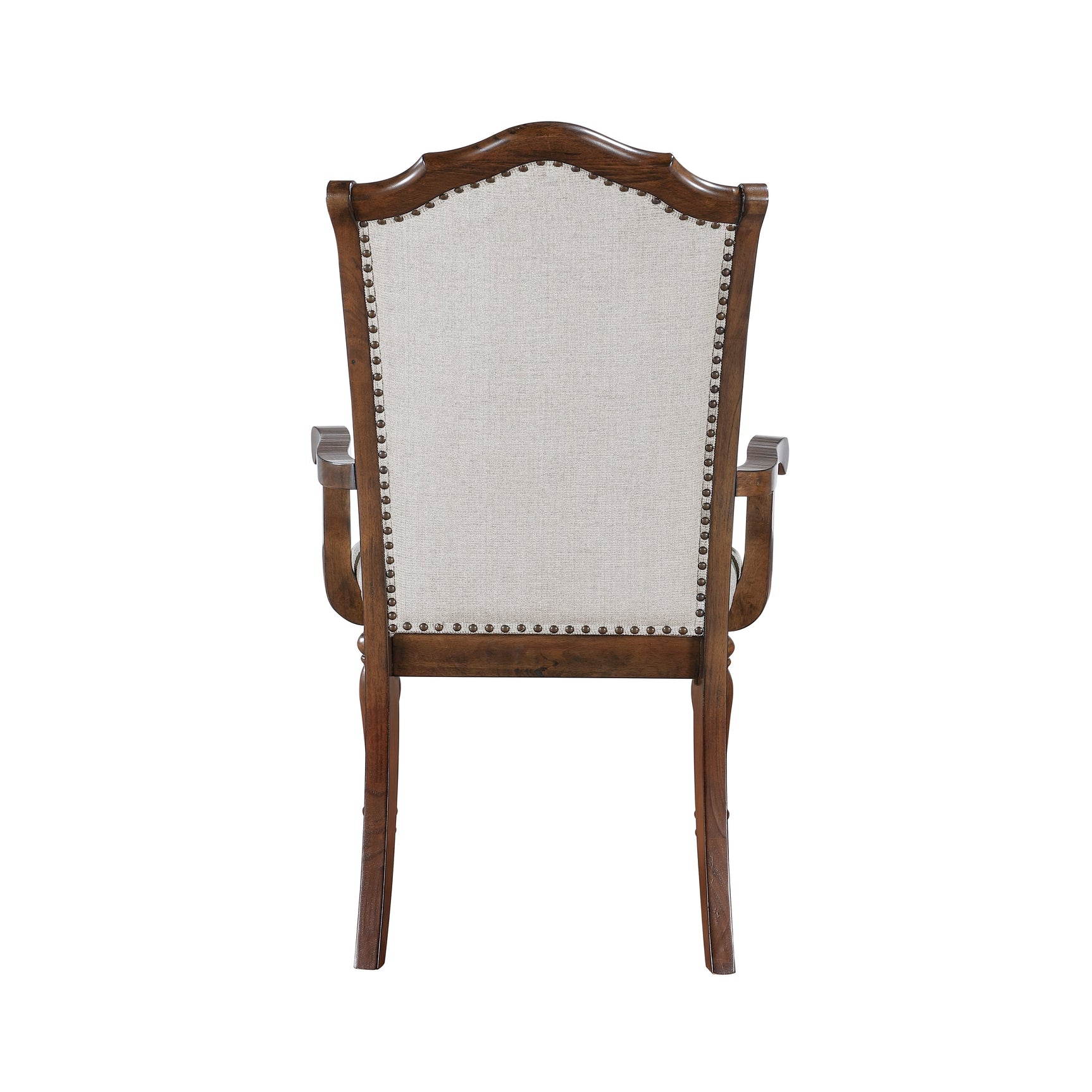 Rexford Cherry/Gray Arm Chair (Set of 2) - Ornate Home
