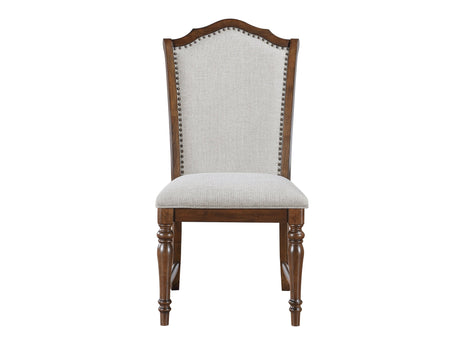 Rexford Cherry/Gray Side Chair (Set of 2) - Ornate Home