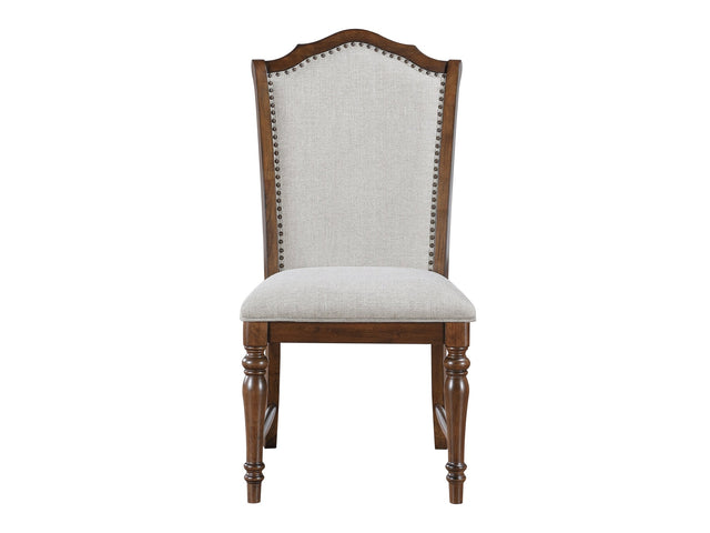 Rexford Cherry/Gray Side Chair (Set of 2) - Ornate Home
