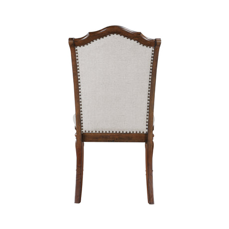Rexford Cherry/Gray Side Chair (Set of 2) - Ornate Home