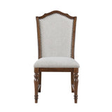 Rexford Cherry/Gray Side Chair (Set of 2) - Ornate Home