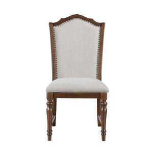 Rexford Cherry/Gray Side Chair (Set of 2) - Ornate Home