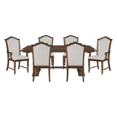 Rexford Silver 7pc Dining Set - Ornate Home