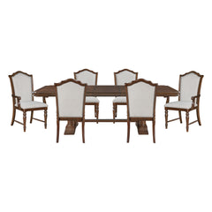 Rexford Silver 7pc Dining Set - Ornate Home
