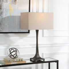 Reydan Black Tapered Iron Table Lamp - Ornate Home