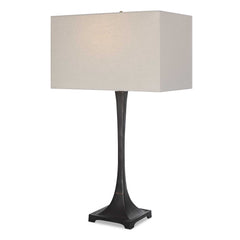 Reydan Black Tapered Iron Table Lamp - Ornate Home