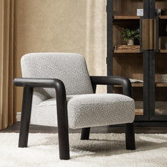 Reyna Black/White Accent Chair