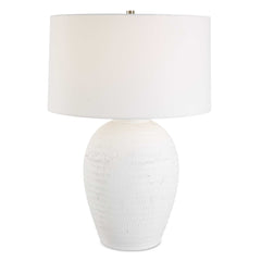 Reyna Chalk White Table Lamp - Ornate Home