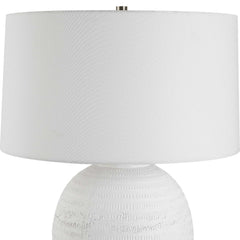 Reyna Chalk White Table Lamp - Ornate Home