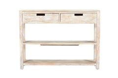 Reynolds White Wash Sofa Table - Ornate Home