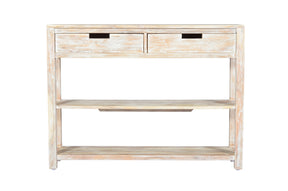 Reynolds White Wash Sofa Table - Ornate Home