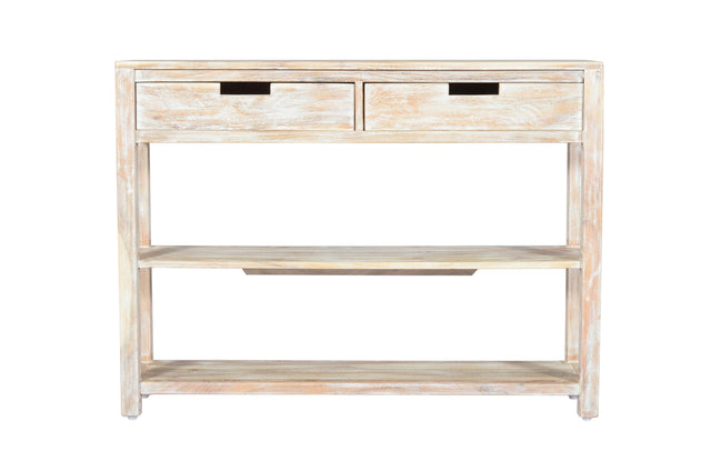 Reynolds White Wash Sofa Table - Ornate Home
