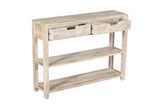 Reynolds White Wash Sofa Table - Ornate Home