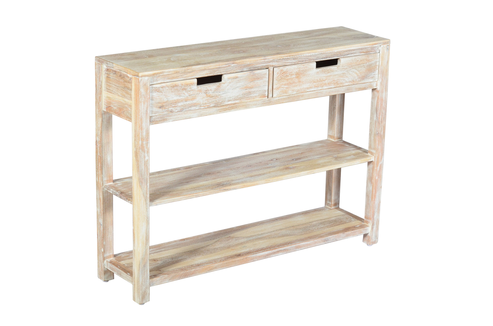 Reynolds White Wash Sofa Table - Ornate Home