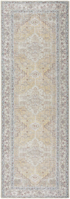 Reza Mustard Washable Rug - Clearance - Ornate Home