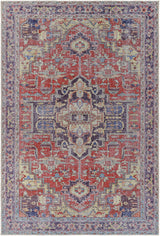 Reza Red Washable Rug - Clearance - Ornate Home