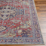 Reza Red Washable Rug - Clearance - Ornate Home