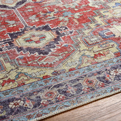Reza Red Washable Rug - Clearance - Ornate Home