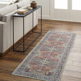 Reza Red Washable Rug - Clearance - Ornate Home