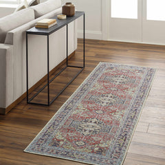 Reza Red Washable Rug - Clearance - Ornate Home