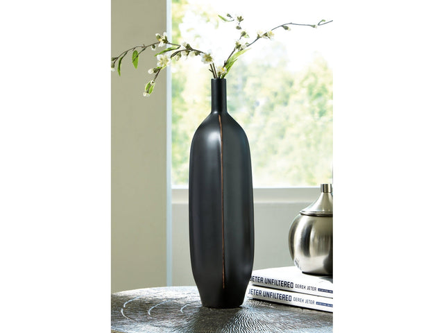 Rhaveney Black Vase (15.75"H) (Set of 3) (Online Special Price) - Ornate Home