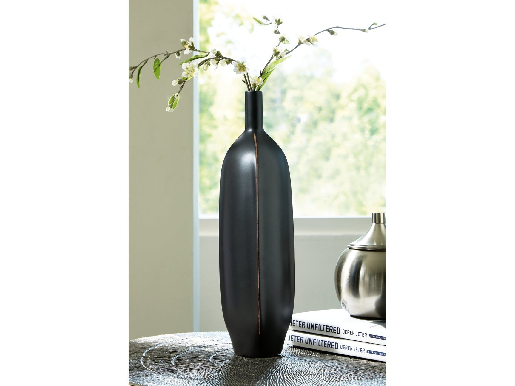 Rhaveney Black Vase (15.75"H) (Set of 3) - Ornate Home