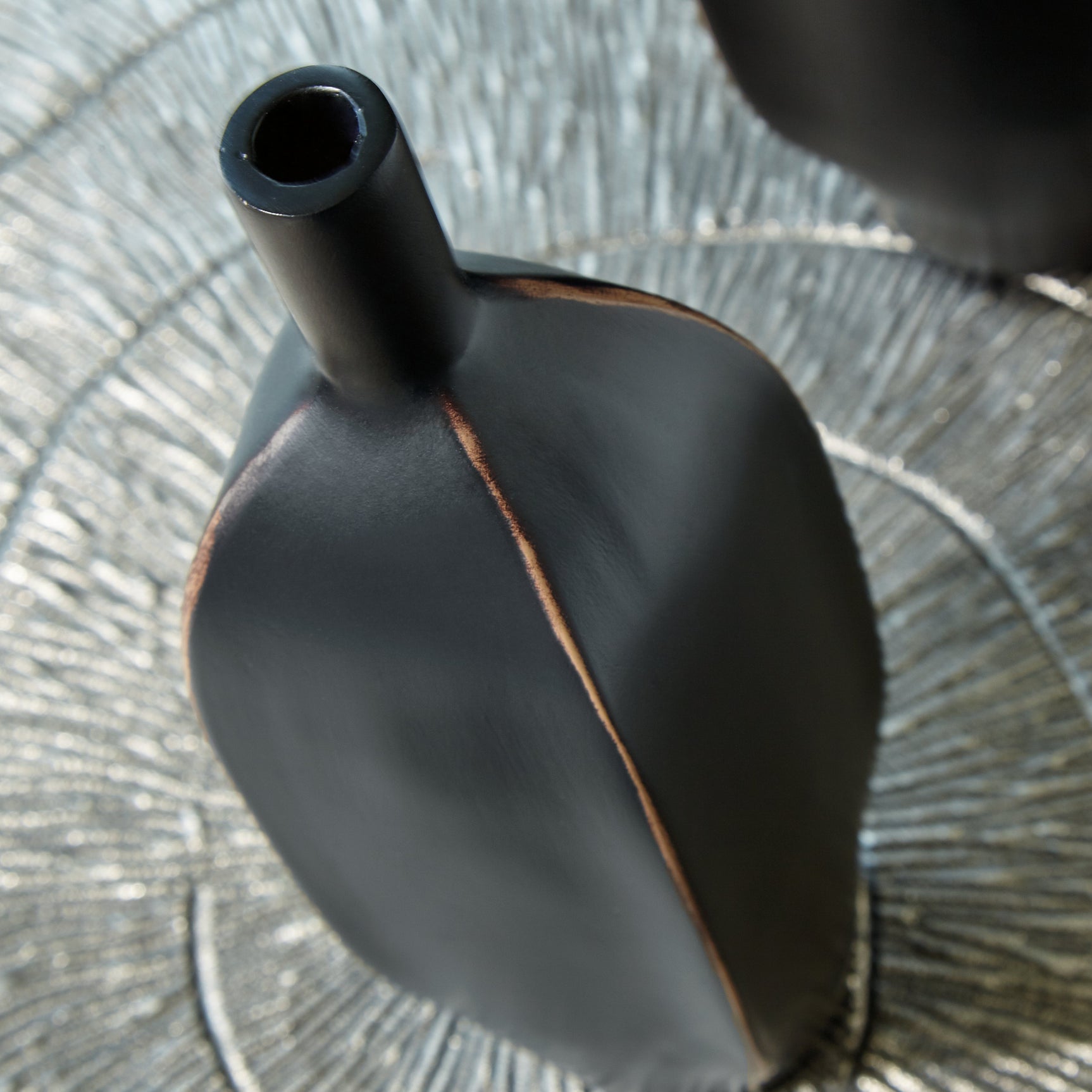 Rhaveney Black Vase (9.45" H) (Set of 3) - Ornate Home