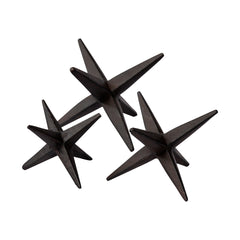 Rhea Brown Cast Iron Small, Medium & Large Jacks (Set of 3)