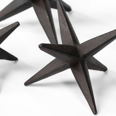 Rhea Brown Cast Iron Small, Medium & Large Jacks (Set of 3)